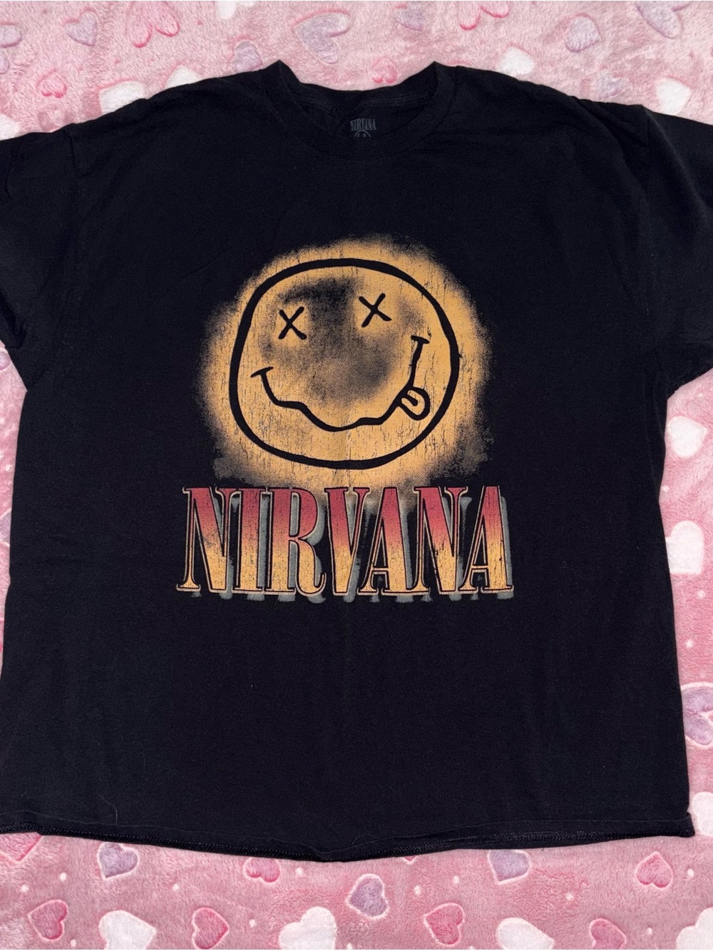 Nirvana Black Graphic Band Tee